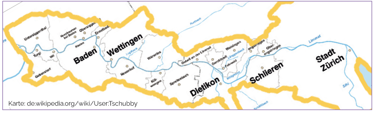 Das Einzugsgebiet von Lerne Clever